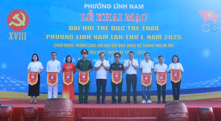 1200 người tham dự Đại hội Thể dục thể thao phường Lĩnh Nam lần thứ I- Ảnh 6.