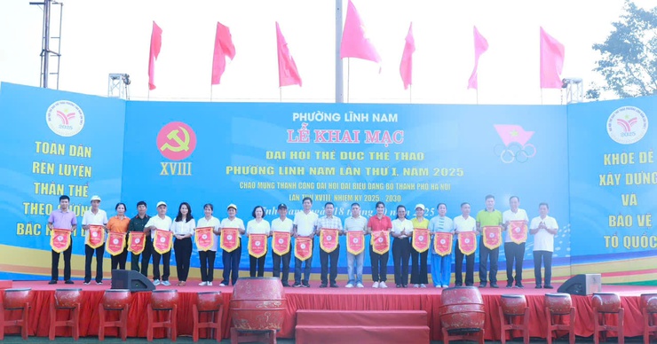 1200 người tham dự Đại hội Thể dục thể thao phường Lĩnh Nam lần thứ I- Ảnh 7.