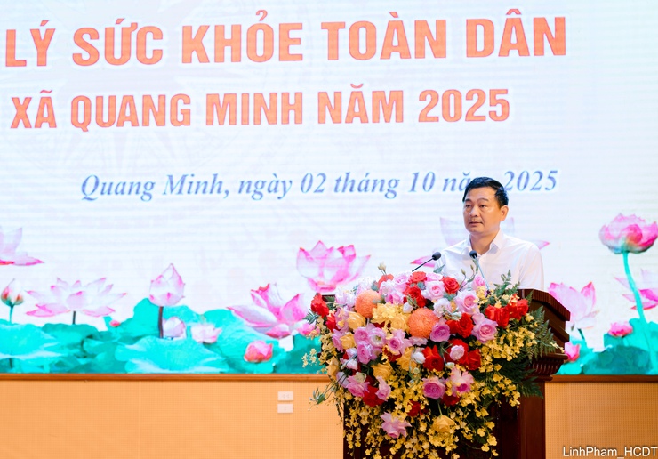 Hơn 63.000 người dân xã Quang Minh được khám, quản lý sức khỏe miễn phí- Ảnh 2.