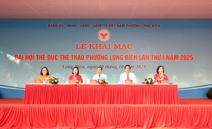 Sôi nổi Đại hội Thể dục Thể thao phường Long Biên lần thứ I - năm 2025- Ảnh 4.
