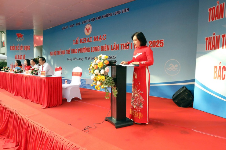 Sôi nổi Đại hội Thể dục Thể thao phường Long Biên lần thứ I - năm 2025- Ảnh 3.