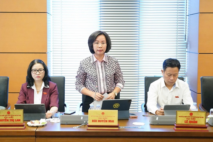 Đoàn đại biểu Quốc hội thành phố Hà Nội góp ý nhiều giải pháp phát triển bền vững trong giai đoạn mới- Ảnh 6.