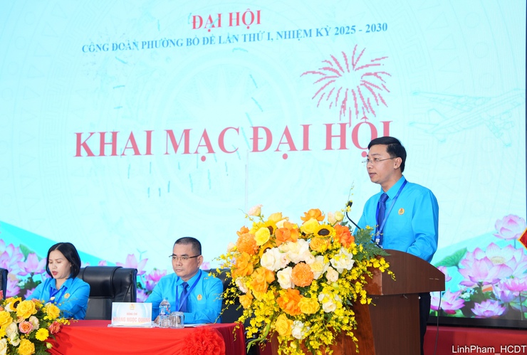 Đại hội Công đoàn phường Bồ Đề lần thứ I: Đổi mới - Đột phá - Phát triển vững mạnh- Ảnh 3.