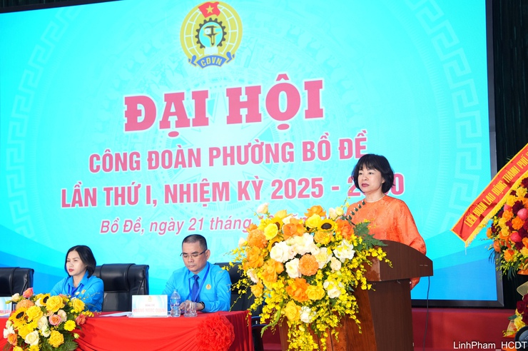 Đại hội Công đoàn phường Bồ Đề lần thứ I: Đổi mới - Đột phá - Phát triển vững mạnh- Ảnh 6.