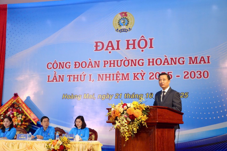 Đại hội Công đoàn phường Hoàng Mai lần thứ I, nhiệm kỳ 2025-2030- Ảnh 4.