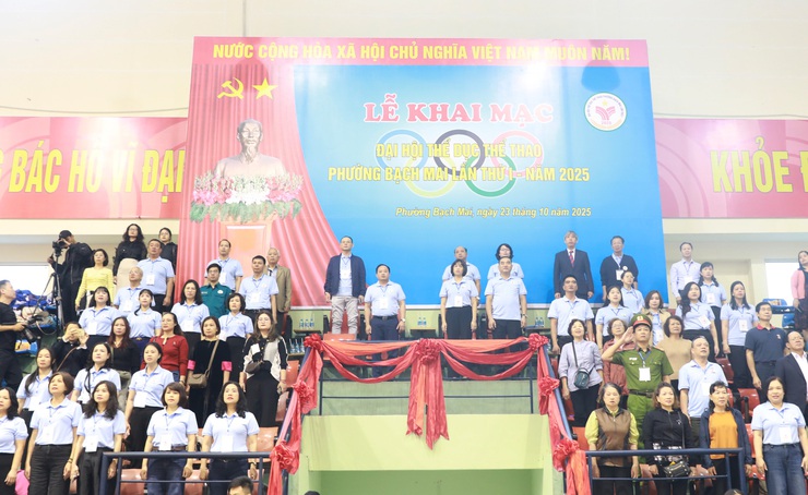 Khai mạc Đại hội Thể dục thể thao phường Bạch Mai lần thứ I, năm 2025- Ảnh 1.