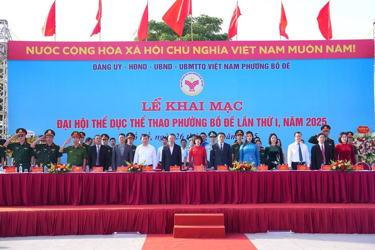 Sôi nổi Đại hội Thể dục Thể thao phường Bồ Đề lần thứ I - năm 2025- Ảnh 1.