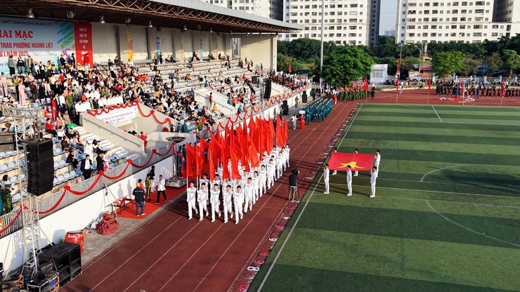 Hơn 2000 vận động viên tham dự Khai mạc Đại hội Thể dục thể thao phường Hoàng Liệt- Ảnh 1.