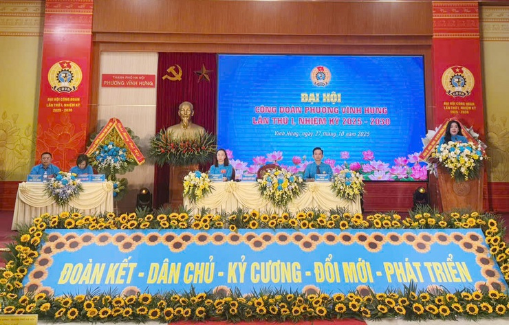 Công đoàn phường Vĩnh Hưng: Đưa tiêu chí ứng dụng công nghệ, chuyển đổi số vào nhiều chỉ tiêu- Ảnh 2.
