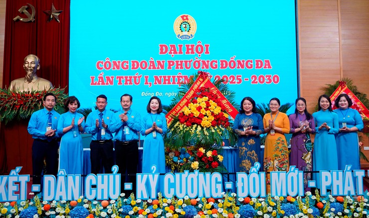 Tổ chức thành công Đại hội Công đoàn phường Đống Đa lần thứ I- Ảnh 3.