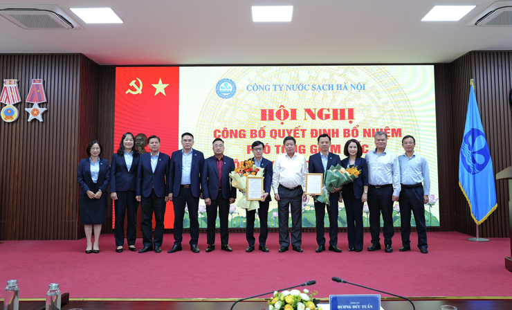 Công bố quyết định bổ nhiệm Phó Tổng Giám đốc Công ty Nước sạch Hà Nội- Ảnh 2.