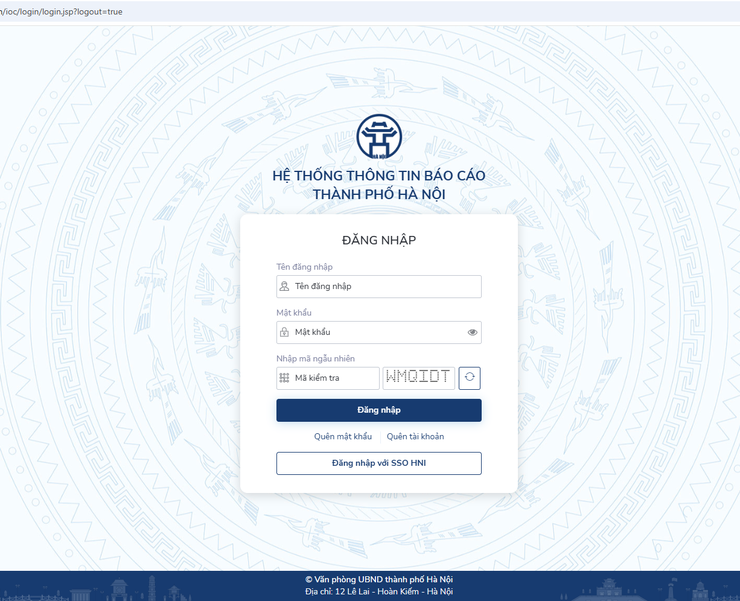Hướng dẫn triển khai báo cáo cải cách hành chính định kỳ trên hệ thống thông tin báo cáo của Thành phố- Ảnh 1.