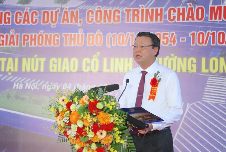 Khởi công xây dựng hầm chui tại nút giao Cổ Linh, chào mừng  71 năm Ngày Giải phóng Thủ đô- Ảnh 2.