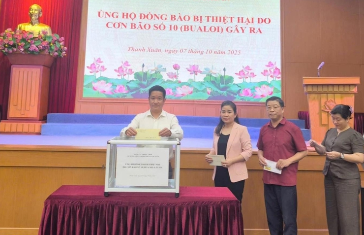 Thanh Xuân chung tay ủng hộ đồng bào vùng bão số 10- Ảnh 1.