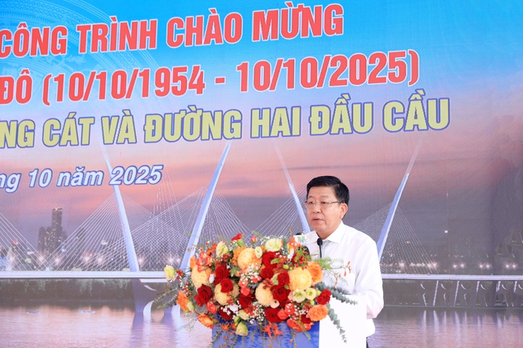 Khởi công Dự án đầu tư xây dựng cầu Thượng Cát và đường hai đầu cầu- Ảnh 3.