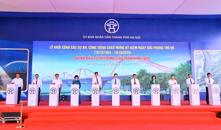 Hà Nội khởi công xây dựng cầu Trần Hưng Đạo- Ảnh 1.