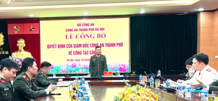 Thượng tá Nguyễn Hồng Sơn được bổ nhiệm làm Phó Chánh thanh tra Công an thành phố Hà Nội- Ảnh 1.