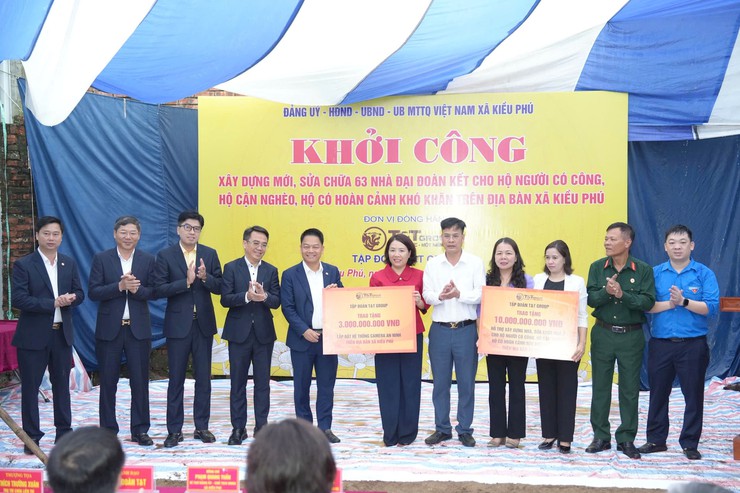 Hanoi launches construction of 63 'Great Unity' homes in Kieu Phu Commune- Ảnh 2.
