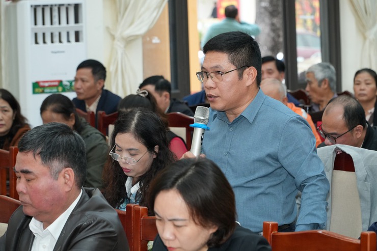 Xã Chuyên Mỹ tổ chức Hội nghị đối thoại giữa người đứng đầu cấp ủy, chính quyền với Mặt trận Tổ quốc và các tổ chức chính trị - xã hội và Nhân dân năm 2025- Ảnh 4.