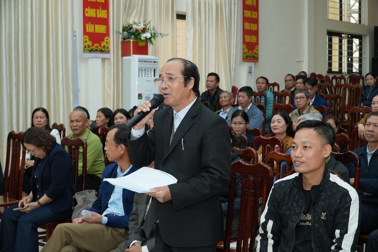 Xã Chuyên Mỹ tổ chức Hội nghị đối thoại giữa người đứng đầu cấp ủy, chính quyền với Mặt trận Tổ quốc và các tổ chức chính trị - xã hội và Nhân dân năm 2025- Ảnh 3.