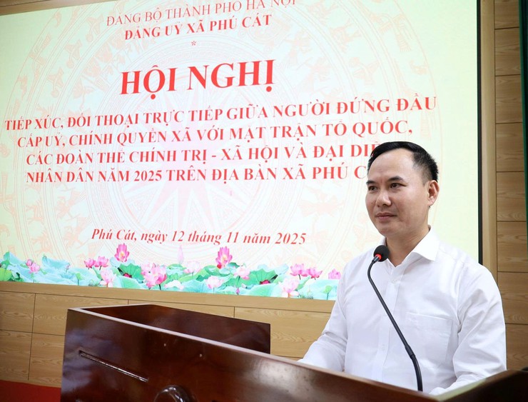 Xã Phú Cát: Đối thoại trực tiếp để tăng cường đồng thuận, nâng cao hiệu quả quản lý đất đai và trật tự xây dựng- Ảnh 3.