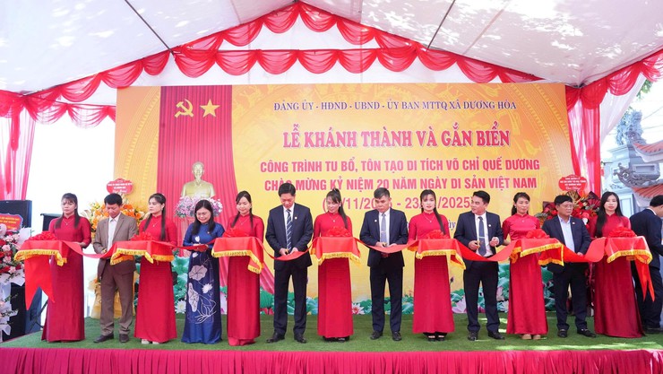 Dương Hòa: Bảo tồn và phát huy giá trị di tích Võ chỉ Quế Dương- Ảnh 1.