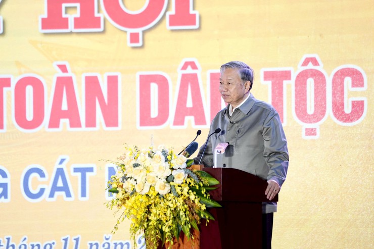 Tổng Bí thư Tô Lâm dự Ngày hội đại đoàn kết dân tộc với Nhân dân phường Thượng Cát- Ảnh 4.