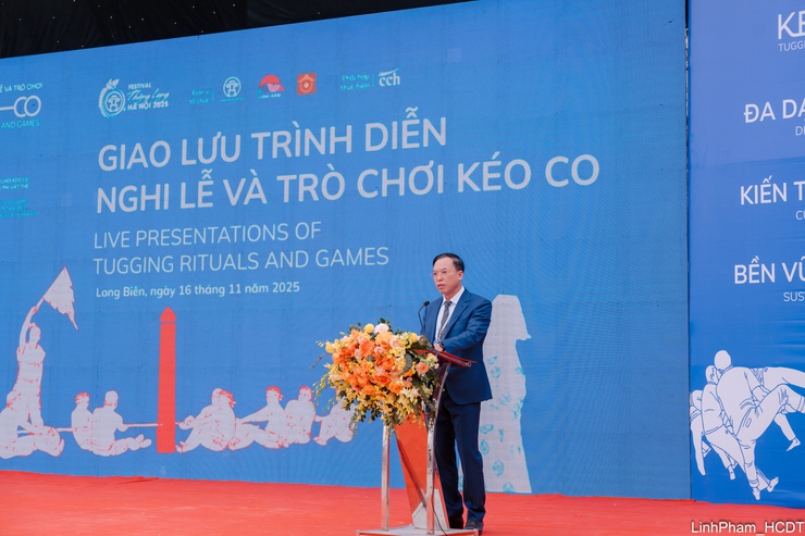 Giao lưu trình diễn Nghi lễ và trò chơi Kéo co - Di sản văn hóa phi vật thể đại diện của nhân loại- Ảnh 10.