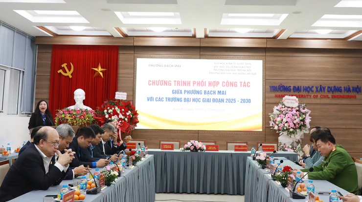 Phường Bạch Mai phối hợp công tác với 4 trường Đại học- Ảnh 1.
