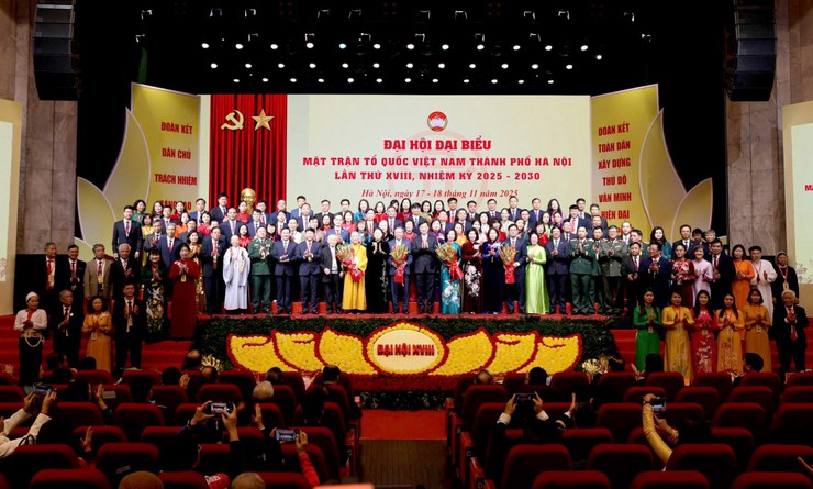 Đại hội MTTQ Việt Nam thành phố Hà Nội lần thứ XVIII, nhiệm kỳ 2025 - 2030 thành công tốt đẹp- Ảnh 9.