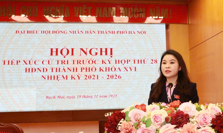 Đồng chí Dương Đức Tuấn tiếp xúc cử tri phường: Bạch Mai, Hai Bà Trưng, Vĩnh Tuy, trước kỳ họp thứ 28- Ảnh 1.