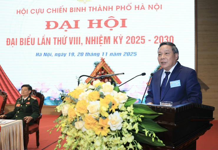 Đại hội đại biểu Hội Cựu chiến binh thành phố Hà Nội lần thứ VIII thành công tốt đẹp- Ảnh 5.