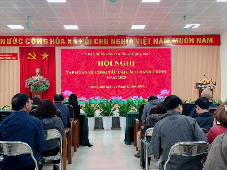 Phường Tương Mai: Tập huấn về công tác Cải cách hành chính năm 2025- Ảnh 1.