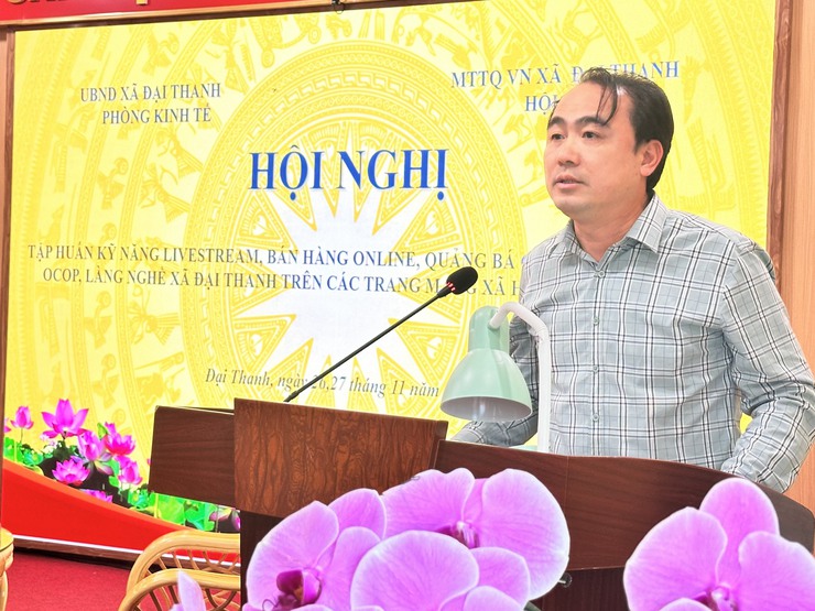 Xã Đại Thanh tập huấn bán hàng online cho trên 200 hộ kinh doanh cá thể trên địa bàn- Ảnh 2.