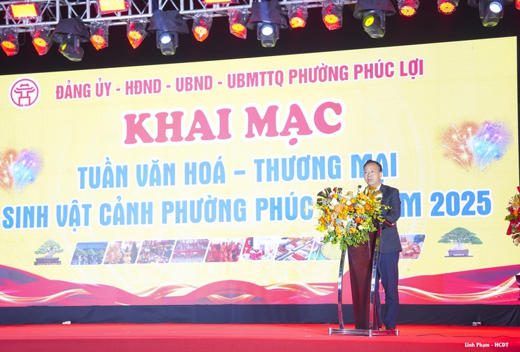 Khai mạc Tuần Văn hóa - Thương mại - Sinh vật cảnh phường Phúc Lợi năm 2025- Ảnh 2.