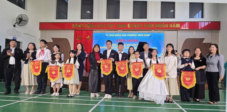 Phường Vĩnh Hưng tìm kiếm tài năng nhạc cụ học sinh phổ thông lần thứ I- Ảnh 1.