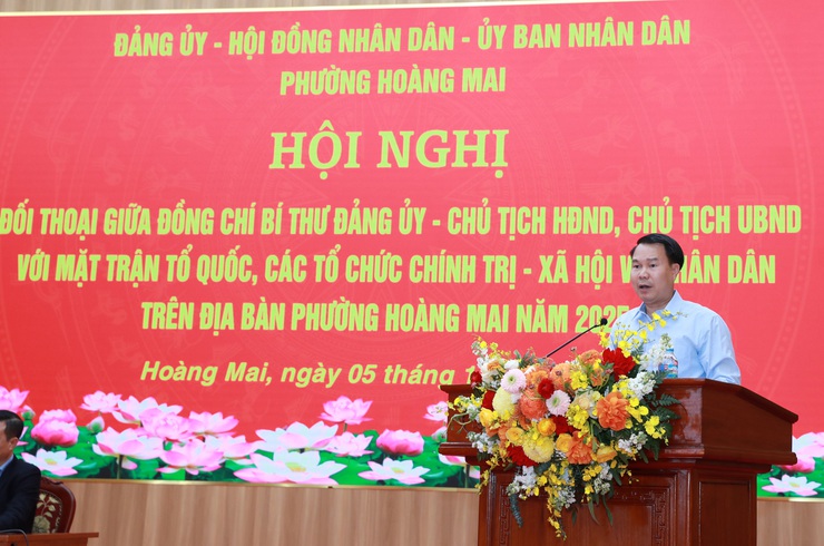 Phường Hoàng Mai: Mỗi quý tổ chức ít nhất 1 lần giao ban, đối thoại để lắng nghe kiến nghị từ cơ sở- Ảnh 5.