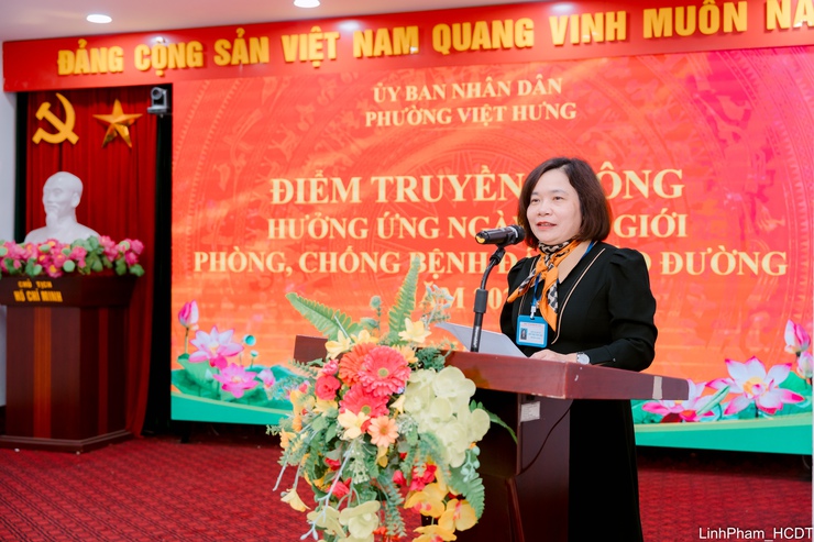 Phường Việt Hưng tăng cường truyền thông, kêu gọi cộng đồng phòng, chống bệnh tiểu đường- Ảnh 6.