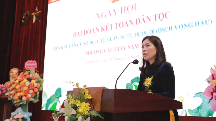 Ngày hội Đại đoàn kết toàn dân tộc năm 2025 phường Cầu Giấy- Ảnh 1.