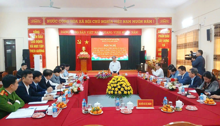 Giám sát công tác lãnh đạo, chỉ đạo, tổ chức thực hiện một số chuyên đề trọng tâm, cấp bách tại xã Liên Minh- Ảnh 1.