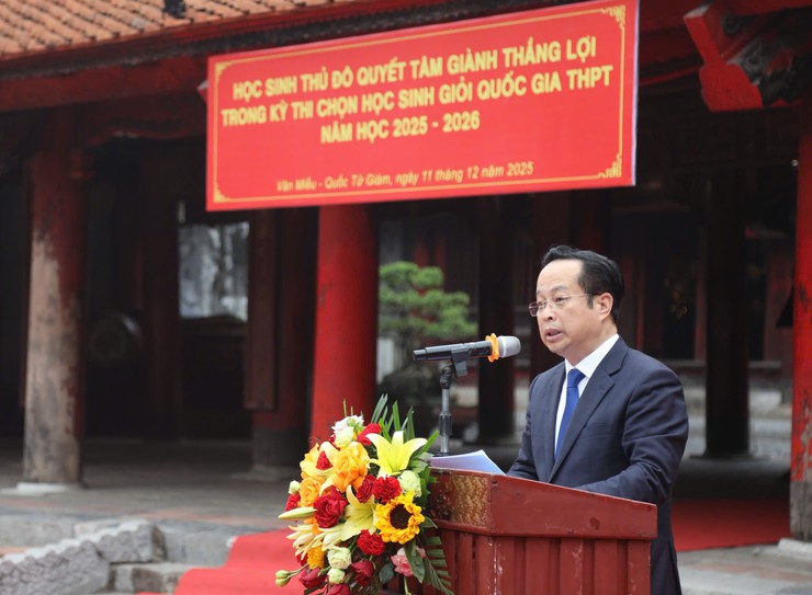 Hà Nội gặp mặt, động viên đội tuyển học sinh giỏi quốc gia năm học 2025-2026- Ảnh 2.