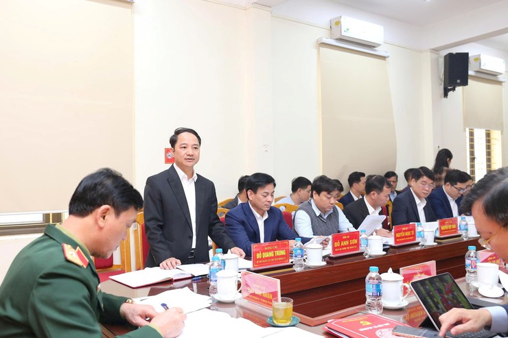 Đoàn giám sát số 16 của Ban Thường vụ Thành ủy làm việc với xã Bất Bạt- Ảnh 1.