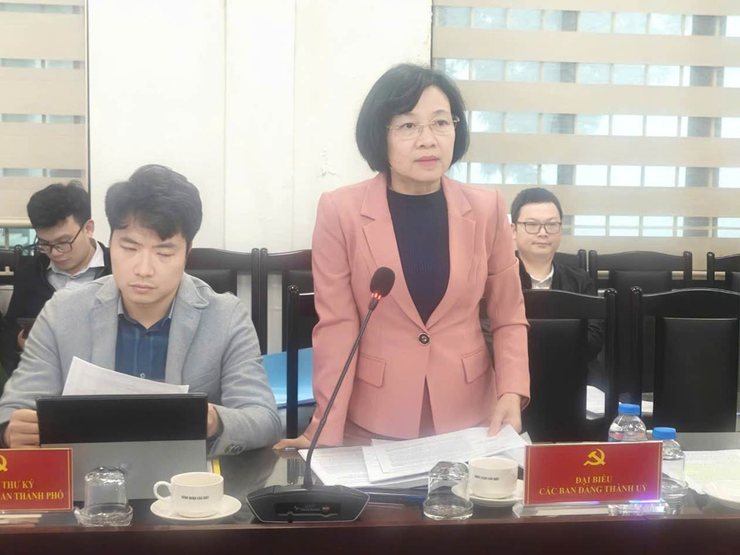 Đoàn giám sát số 15 của Ban Thường vụ Thành ủy Hà Nội làm việc với phường Yên Hòa- Ảnh 5.