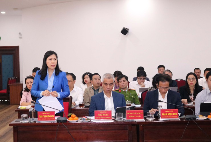 Đoàn giám sát số 15 của Ban Thường vụ Thành ủy làm việc với phường Cầu Giấy và Nghĩa Đô- Ảnh 1.