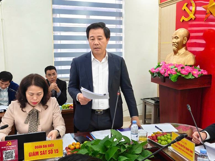 Đoàn giám sát số 15 của Ban Thường vụ Thành ủy làm việc với phường Cầu Giấy và Nghĩa Đô- Ảnh 3.