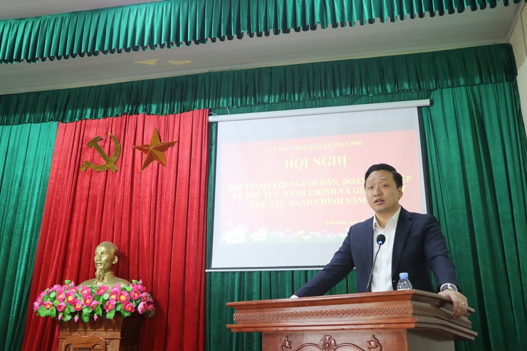 Xã Trần Phú đối thoại với người dân, doanh nghiệp về thủ tục hành chính- Ảnh 3.