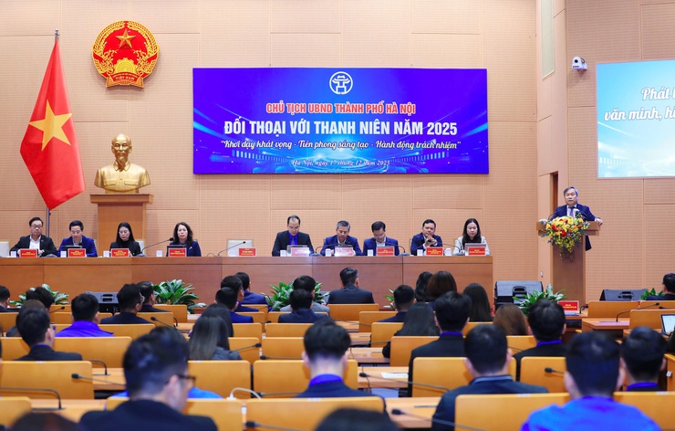 Chủ tịch Hà Nội Vũ Đại Thắng: Thanh niên cần là lực lượng đi đầu trong tiếp cận, làm chủ công nghệ mới- Ảnh 1.