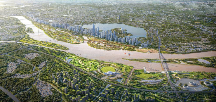 Hà Nội chuẩn bị khởi công Dự án đầu tư xây dựng Trục Đại lộ cảnh quan sông Hồng- Ảnh 1.