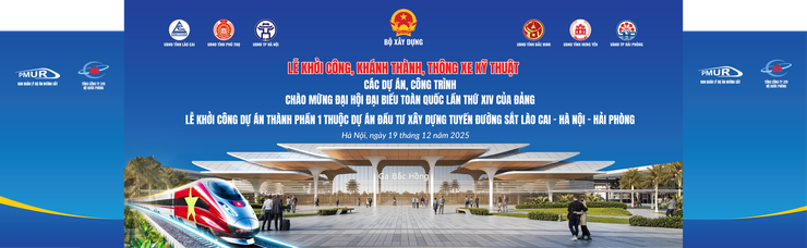 Chuẩn bị khởi công Dự án thành phần 1 thuộc Dự án đầu tư xây dựng tuyến đường sắt Lào Cai-Hà Nội-Hải Phòng- Ảnh 1.