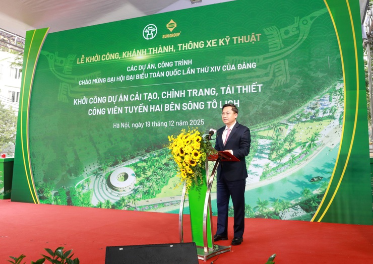 Khởi công Dự án Cải tạo, chỉnh trang, tái thiết công viên tuyến hai bên sông Tô Lịch- Ảnh 6.